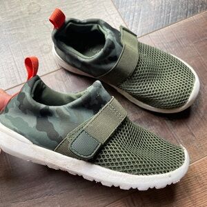 Cat & Jack Green Camouflage Kids Sneakers